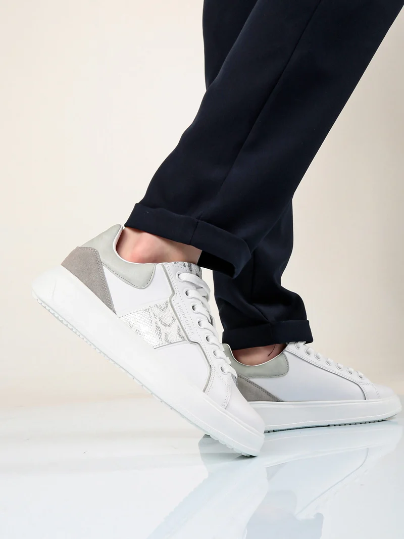 PRIA Sneakers basse in pelle da donna - bianco