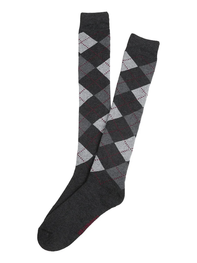 Calze lunghe da uomo in pile - grigio scuro
