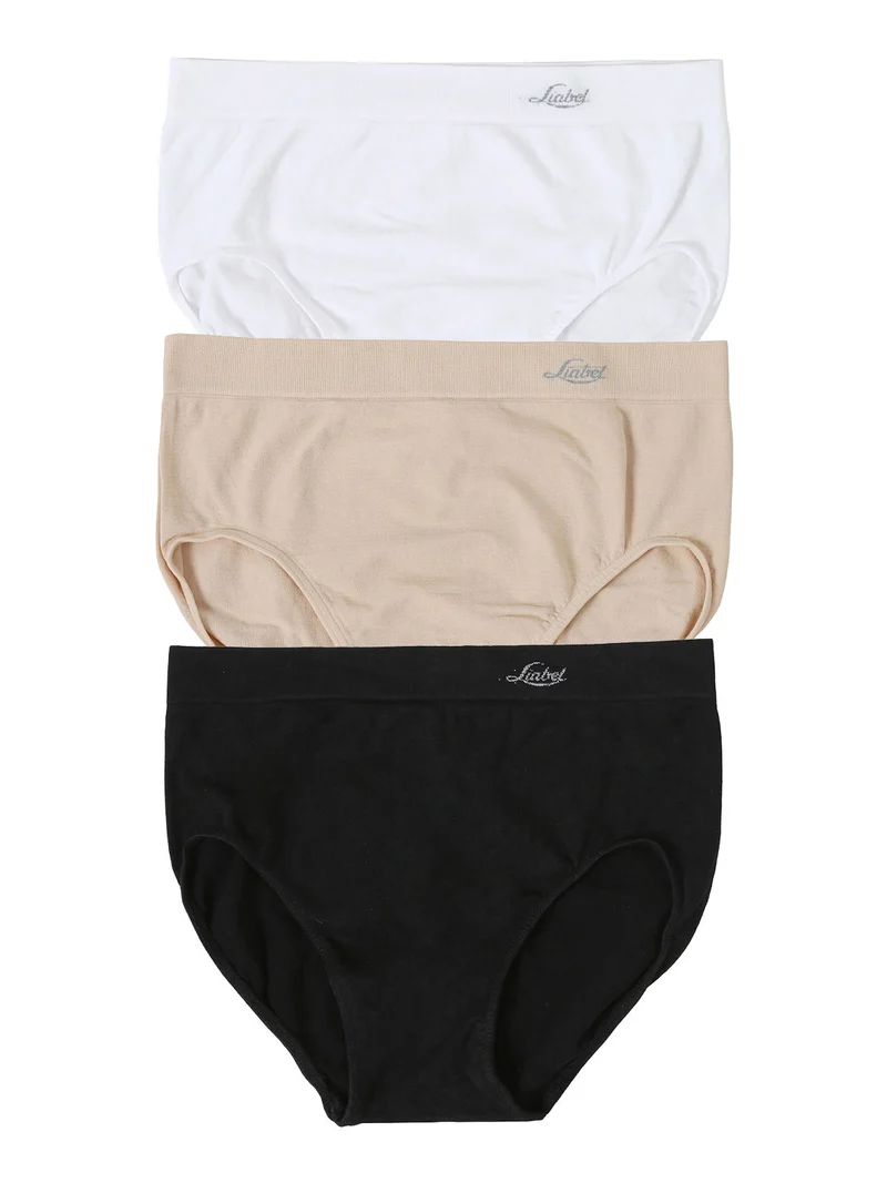 Confezione da 3 slip donna a vita alta in microfibra - assortito