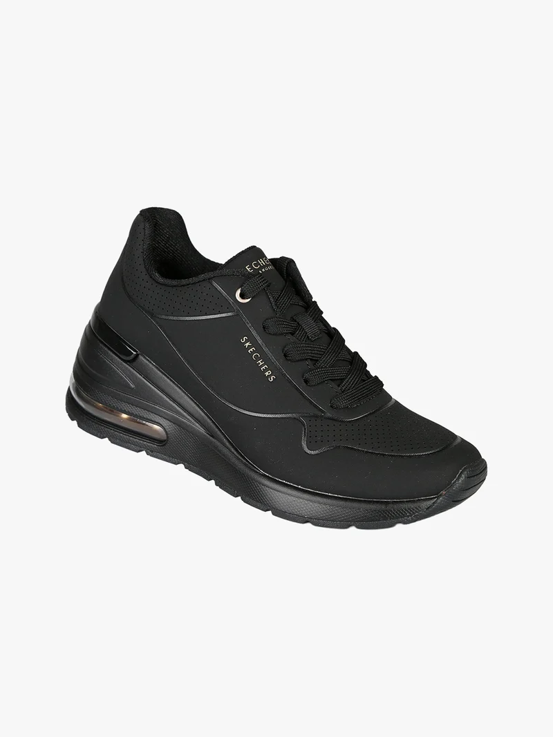 MILIONAIR ELEVA TED AIR Sneakers sportive donn con zeppa e air - nero