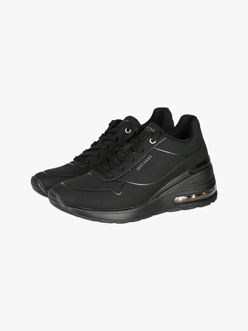 MILIONAIR ELEVA TED AIR Sneakers sportive donn con zeppa e air - nero