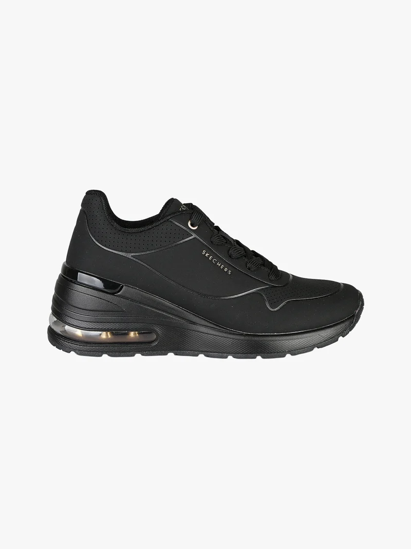 MILIONAIR ELEVA TED AIR Sneakers sportive donn con zeppa e air - nero
