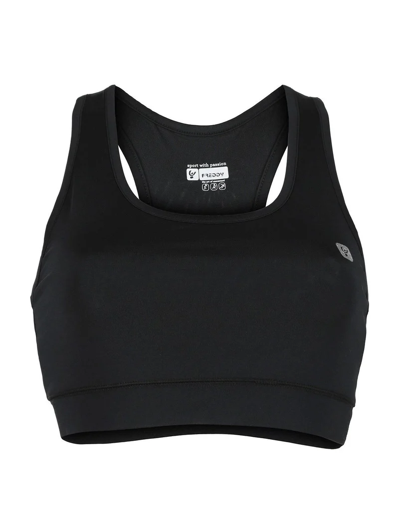 Top sportivo donna - nero