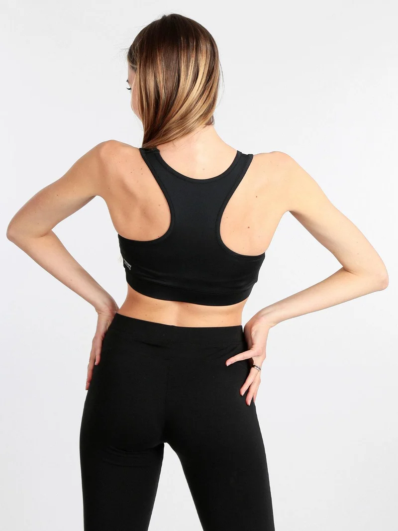 Top sportivo donna - nero