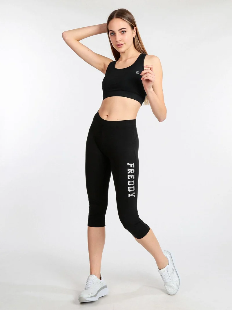 Top sportivo donna - nero