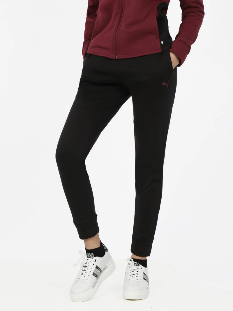 Pantaloni tuta da donna felpati - nero