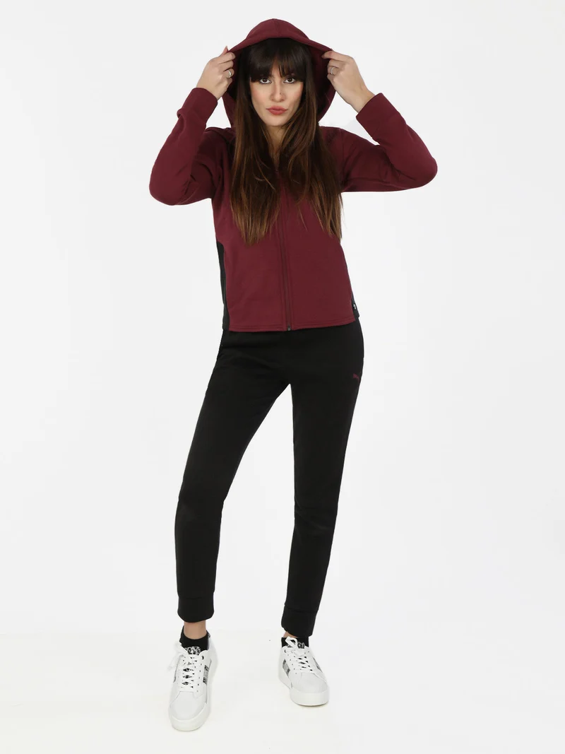 Pantaloni tuta da donna felpati - nero