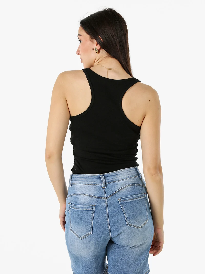 Canotta donna vogatore in cotone - nero