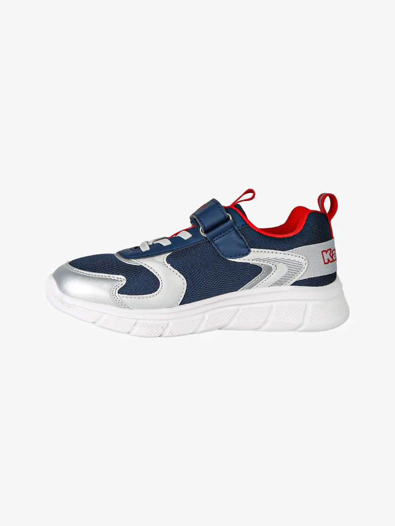 BREEZE Sneakers da bambino sportive in mesh con cinturino a strappo - blu scuro
