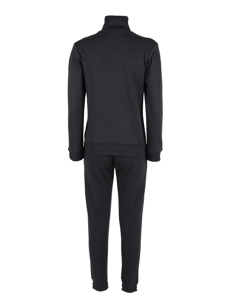Tuta sportiva da donna felpata con zip - blu scuro