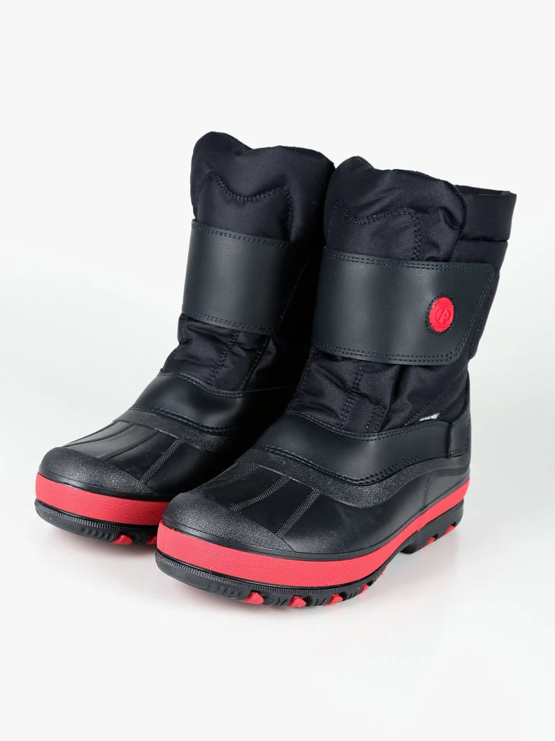 Stivali doposci da ragazzo con velcro - blu scuro