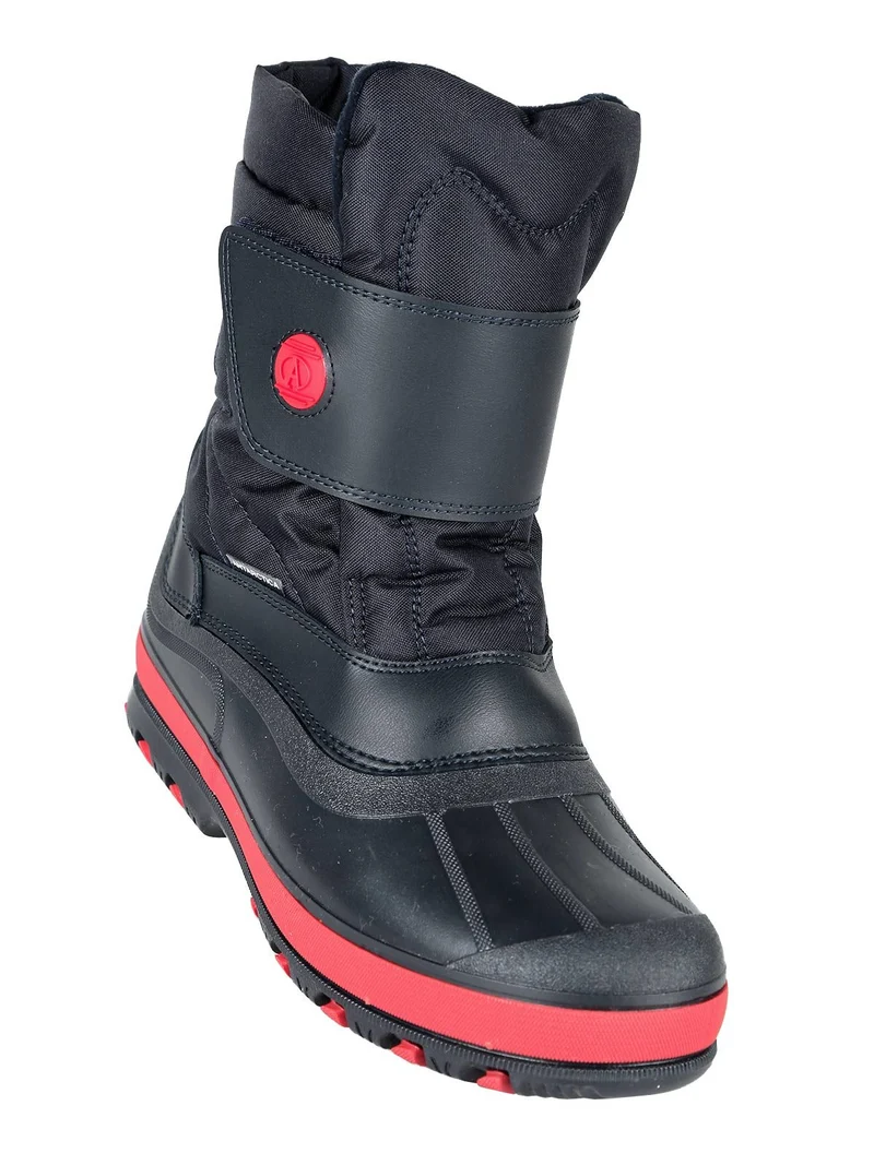 Stivali doposci da ragazzo con velcro - blu scuro