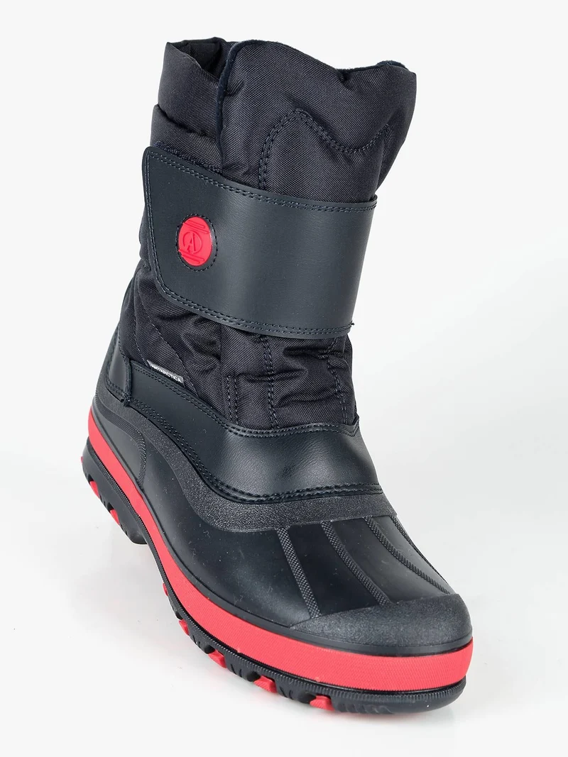 Stivali doposci da ragazzo con velcro - blu scuro