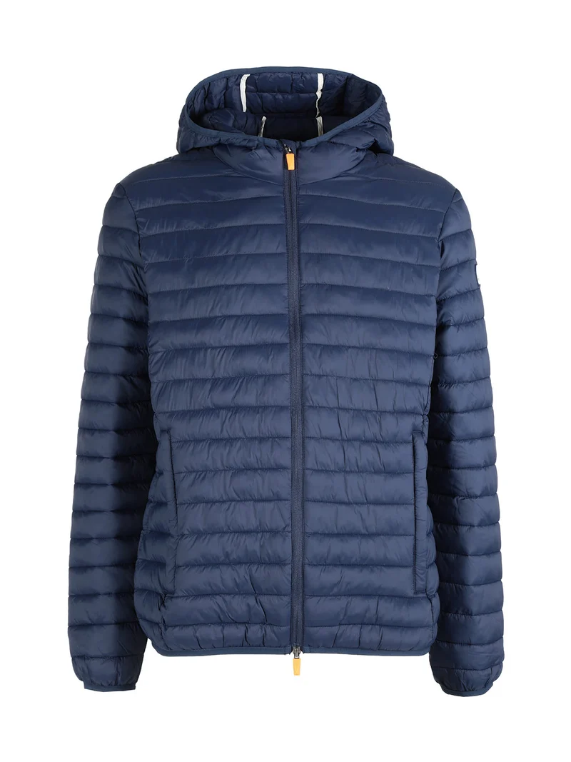 Giubbino da uomo 100 grammi con cappuccio e zip - blu scuro