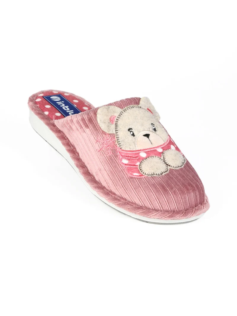Pantofole donna in tessuto - rosa