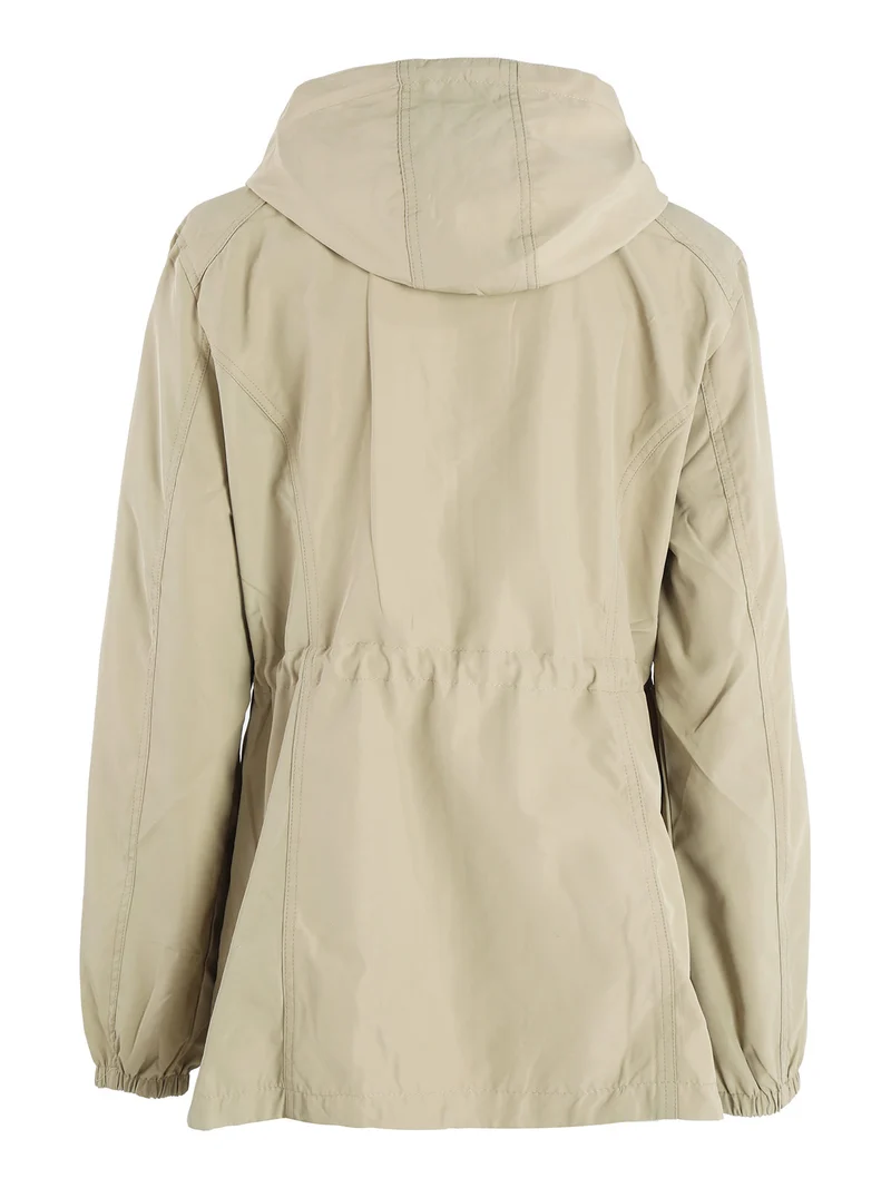 Giacca a vento reversibile da donna taglie calibrate - cammello