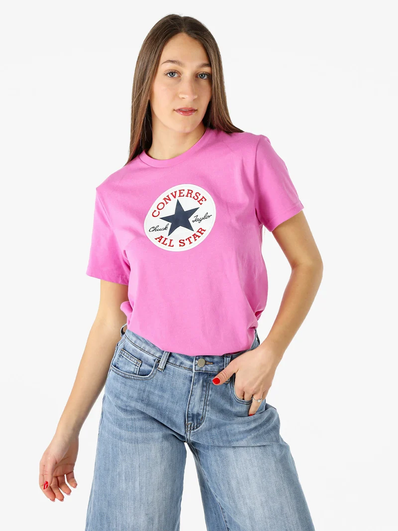 CHUCK PATCH TEE - T-shirt donna con logo - rosa