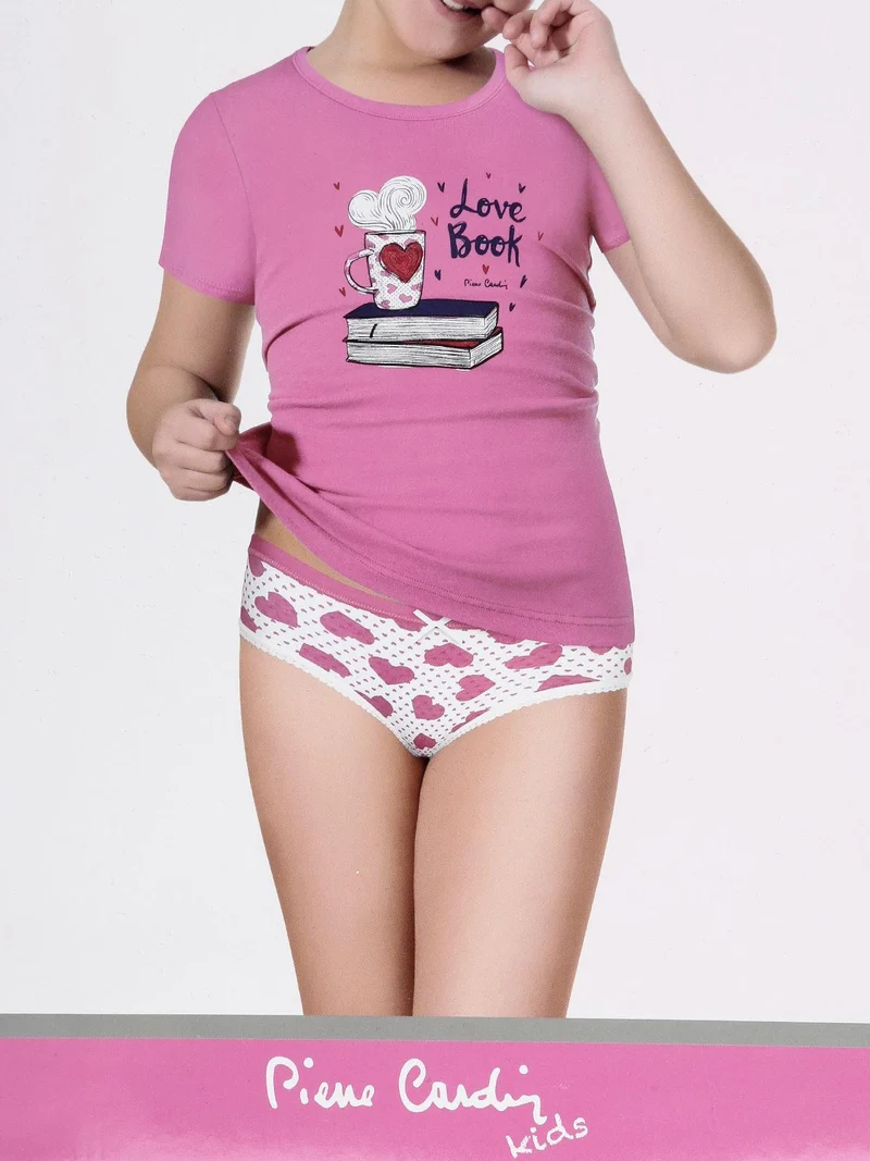 Completo intimo bambina 2 pezzi - fucsia