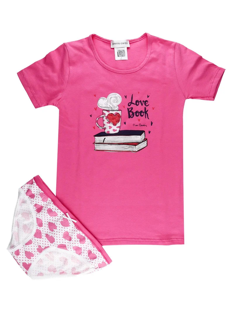 Completo intimo bambina 2 pezzi - fucsia