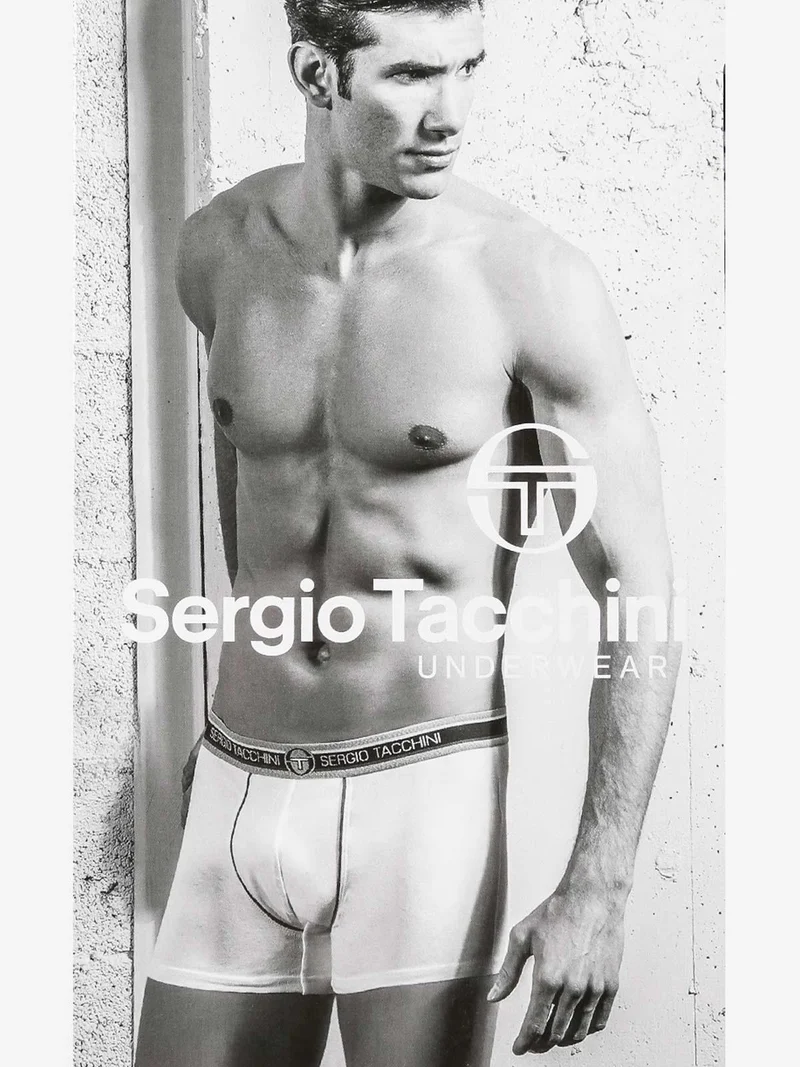Boxer uomo in cotone bielastico - blu