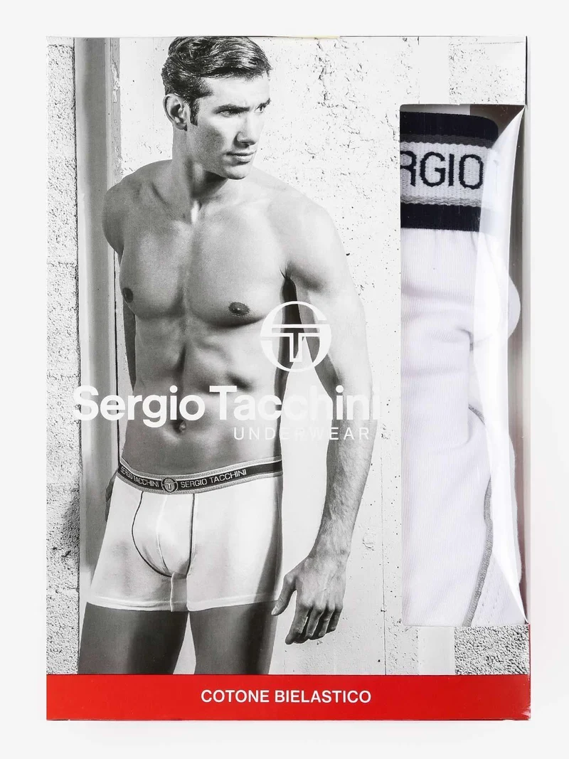 Boxer uomo in cotone bielastico - blu