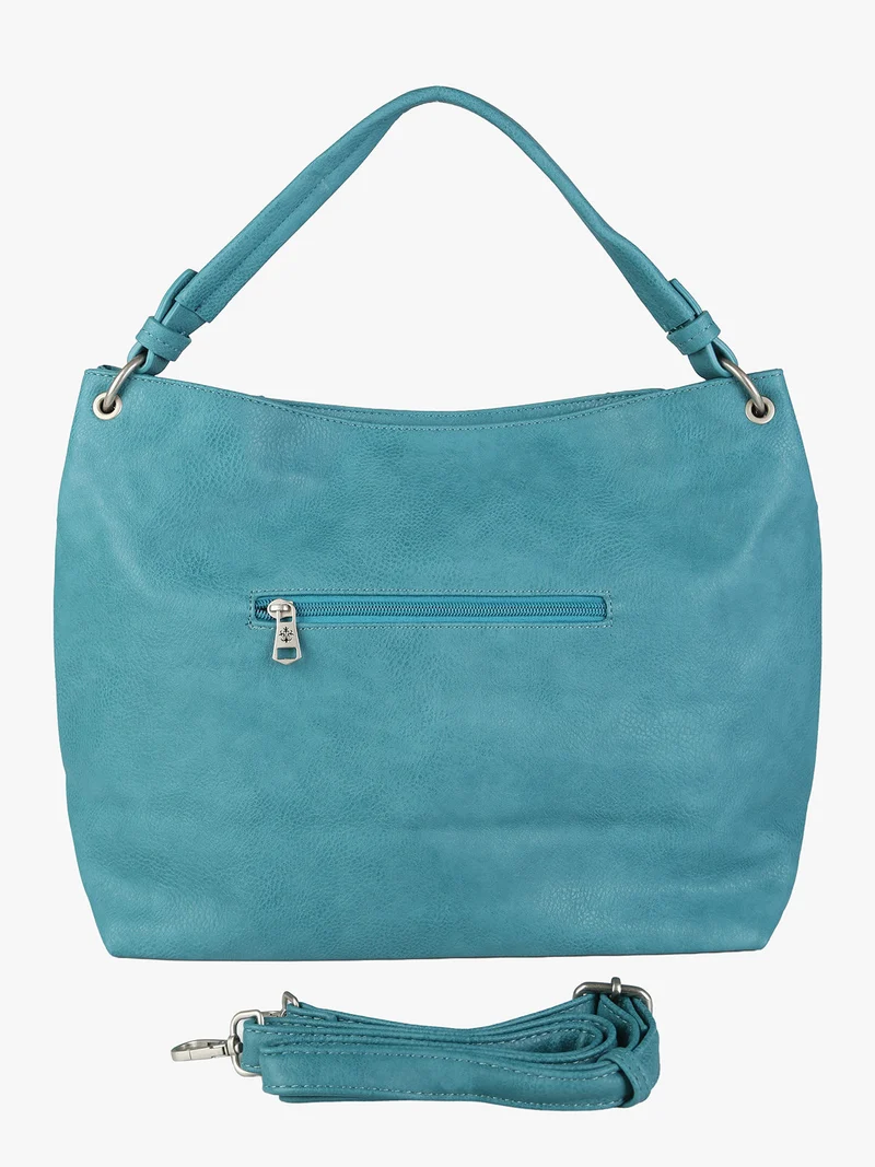Borsa hobo da donna in ecopelle - verde