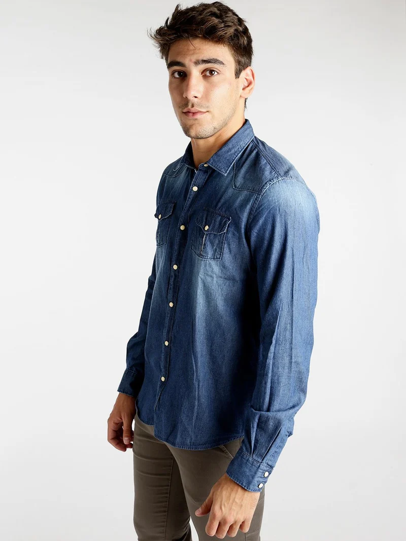 Camicia di jeans con taschini - jeans