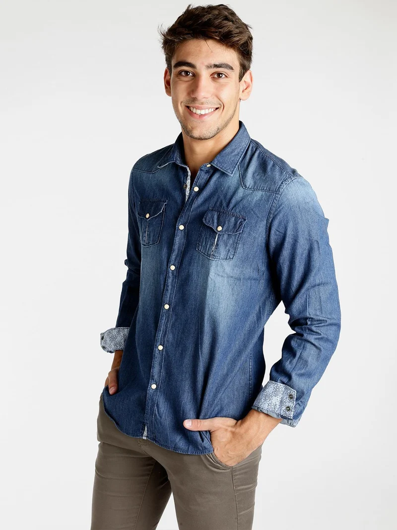 Camicia di jeans con taschini - jeans