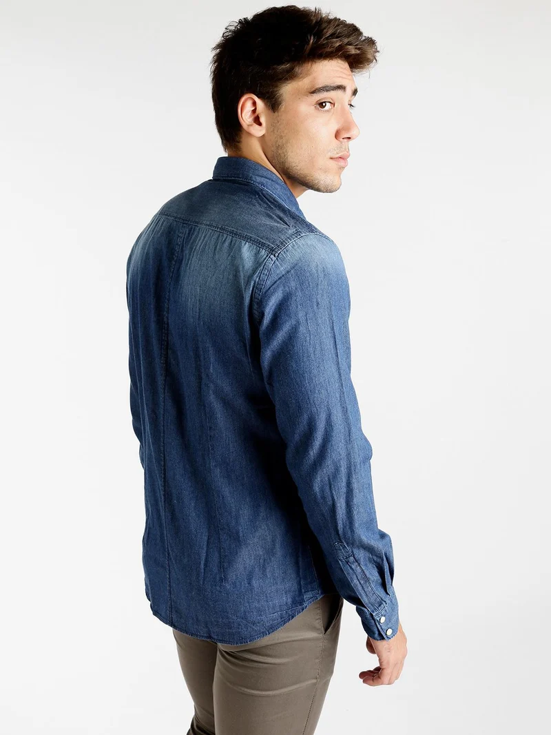 Camicia di jeans con taschini - jeans