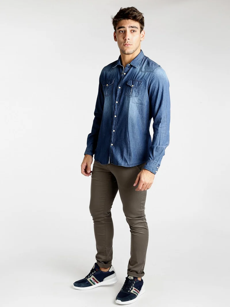 Camicia di jeans con taschini - jeans