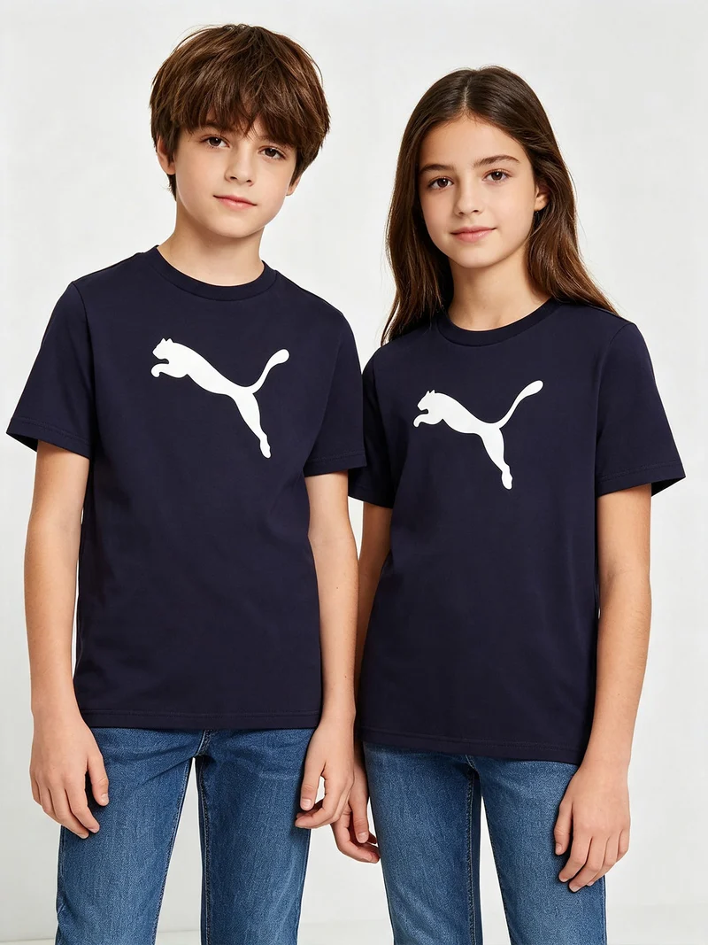 ESS CAT LOGO TEE T-shirt da ragazzi in cotone - blu scuro