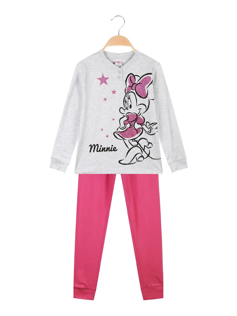 Minnie pigiama da bambina in caldo cotone - grigio chiaro