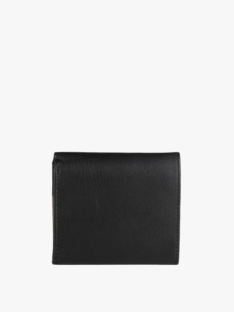 Portafoglio mini in pelle da donna - nero