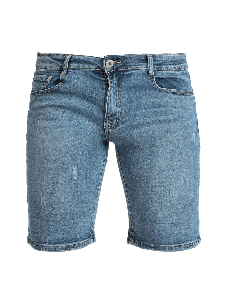 Bermuda elasticizzato in jeans da uomo - jeans