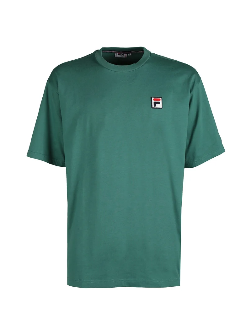 T-shirt da uomo girocollo in cotone - verde