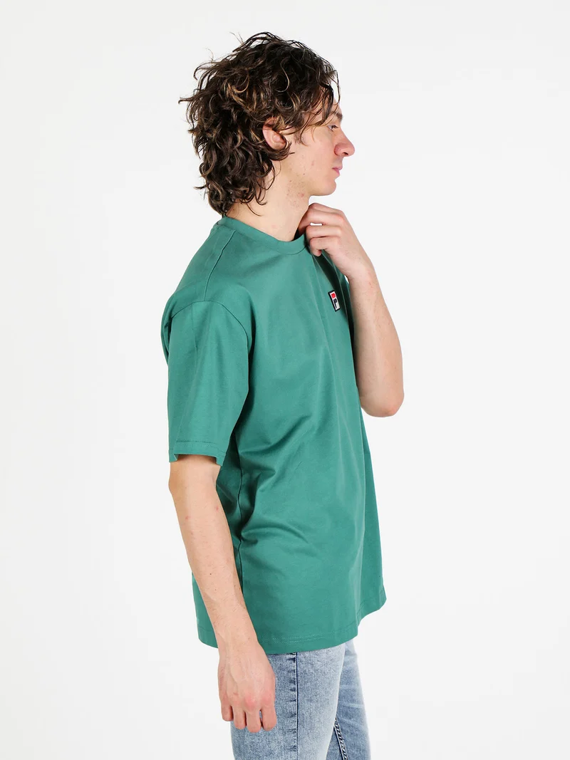 T-shirt da uomo girocollo in cotone - verde
