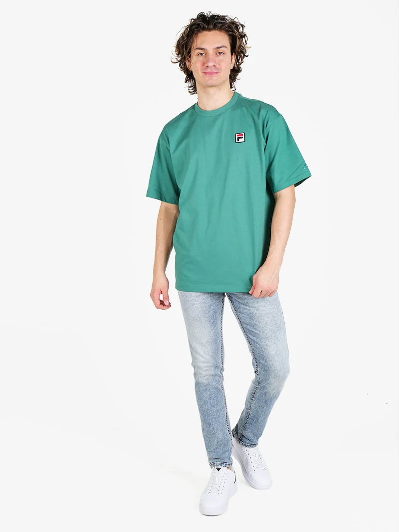 T-shirt da uomo girocollo in cotone - verde