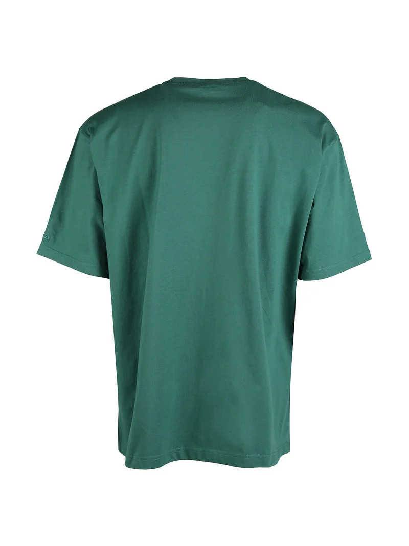 T-shirt da uomo girocollo in cotone - verde