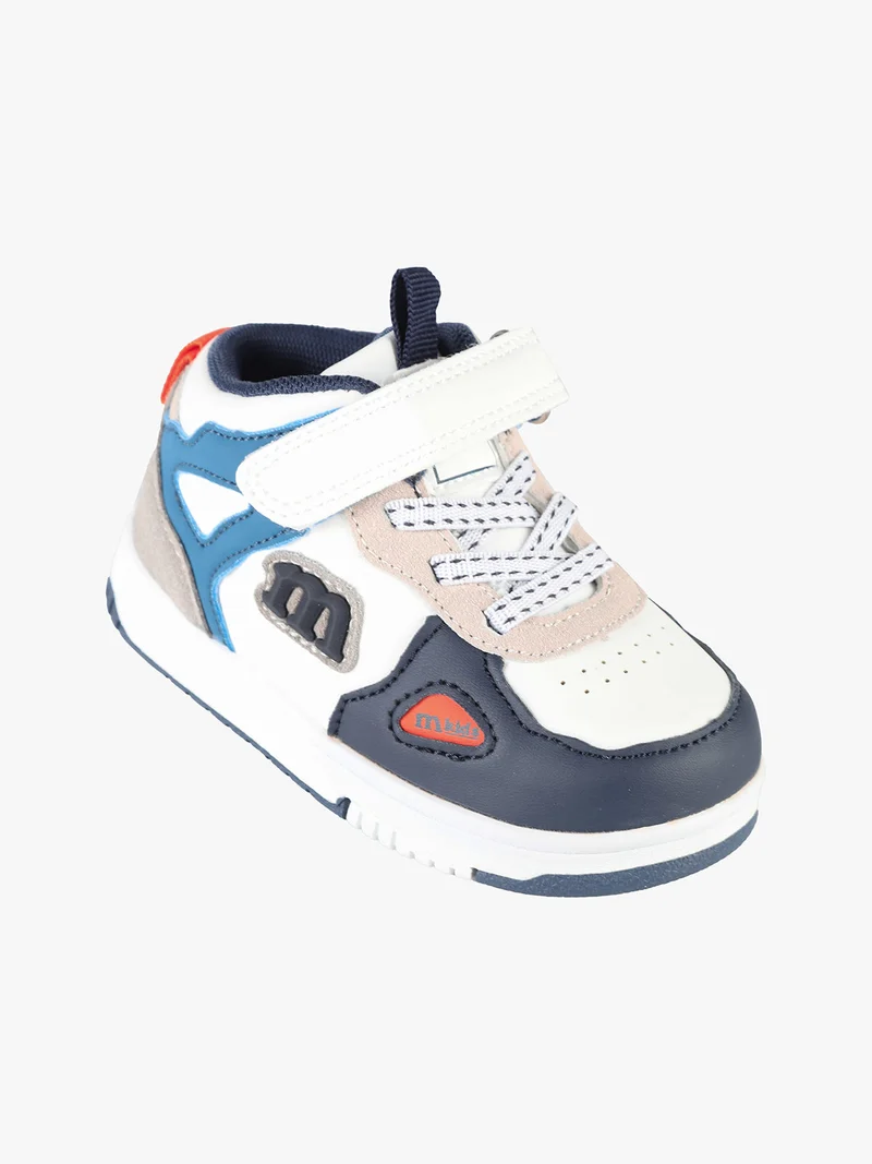 Sneakers alte da bambino con cinturino a strappo - blu