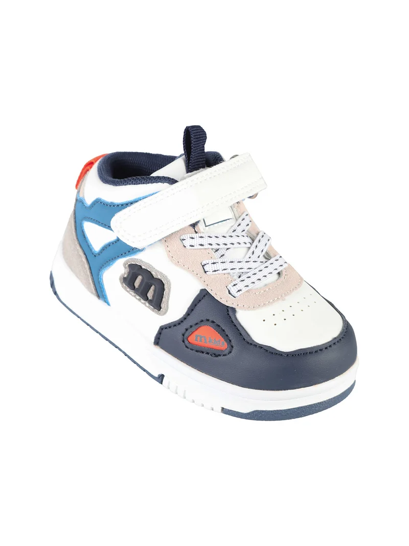 Sneakers alte da bambino con cinturino a strappo - blu