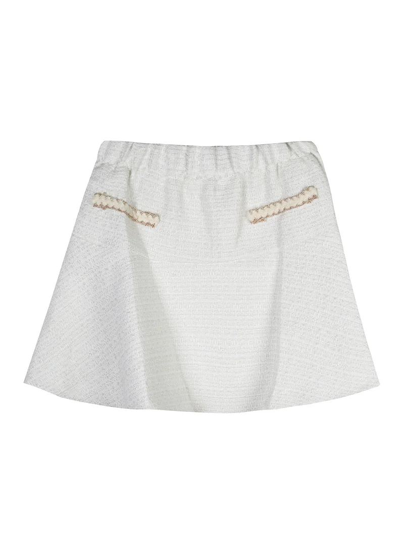Completo elegante da bambina 3 pezzi - bianco