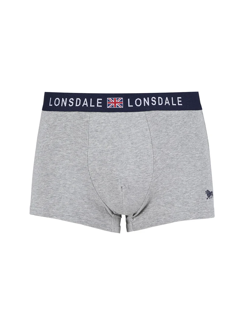 Boxer da uomo in cotone tinta unita - grigio