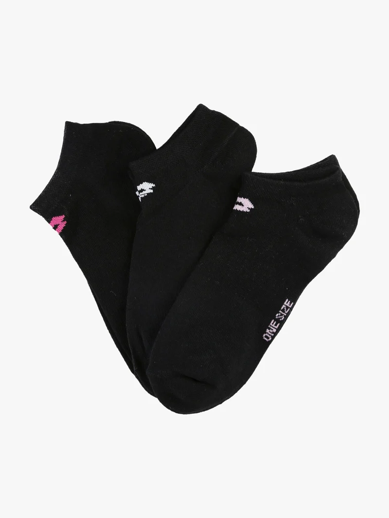 Calzini corti donna. Confezione da 3 paia - nero