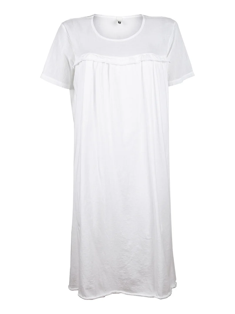 Maxi vestito donna oversize - bianco