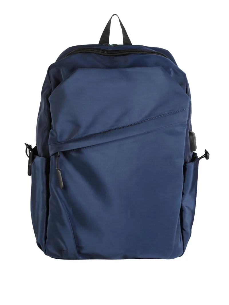 Zaino porta pc con attacco usb per auricolari - blu