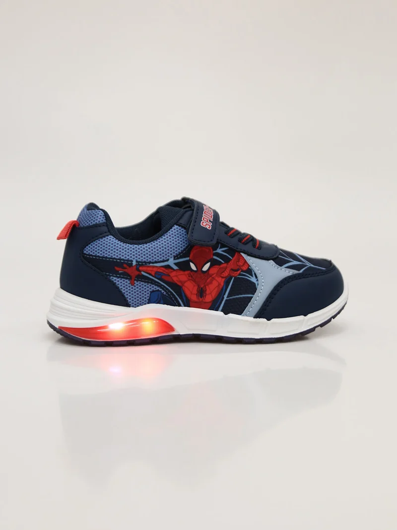 Sneakers da bambino con strappo e luci - multicolore