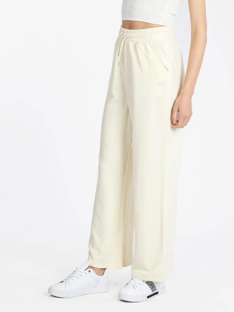 Pantaloni sportivi donna con coulisse - beige