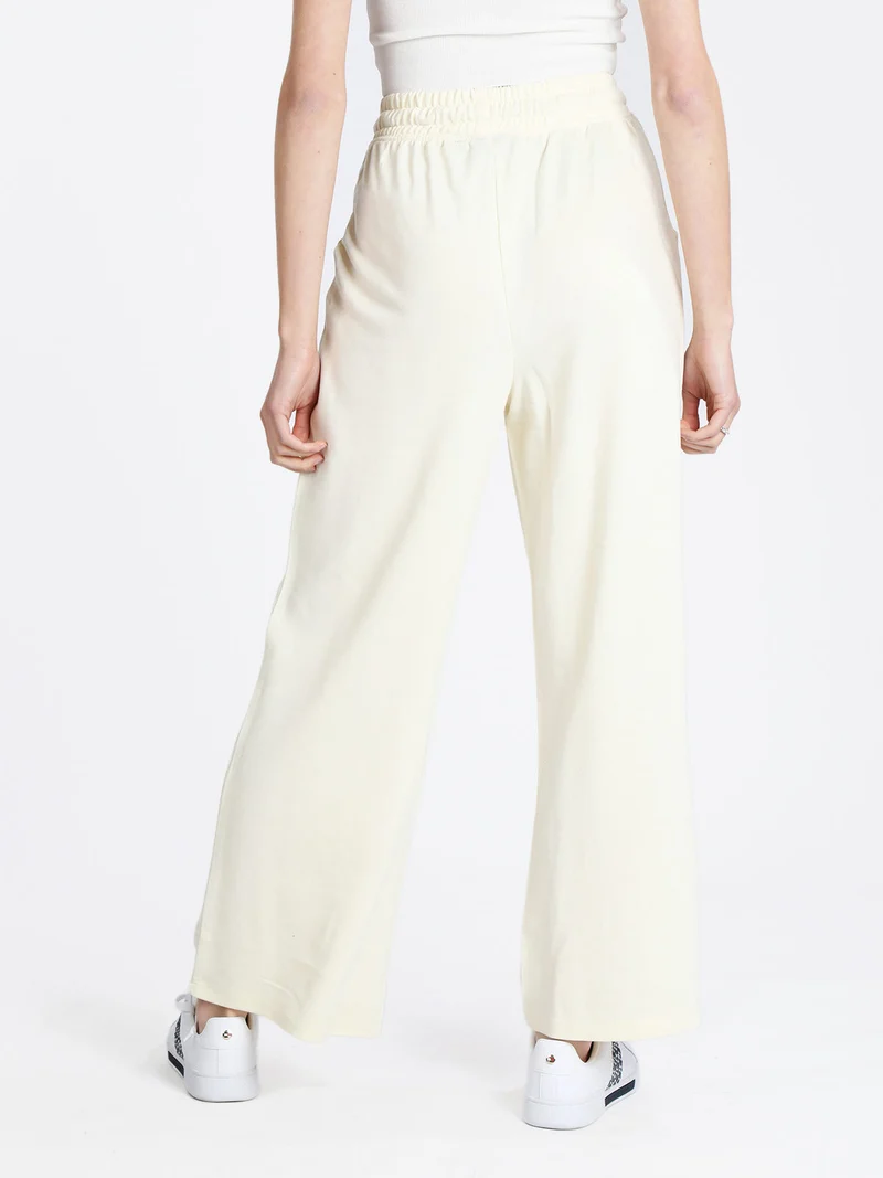 Pantaloni sportivi donna con coulisse - beige