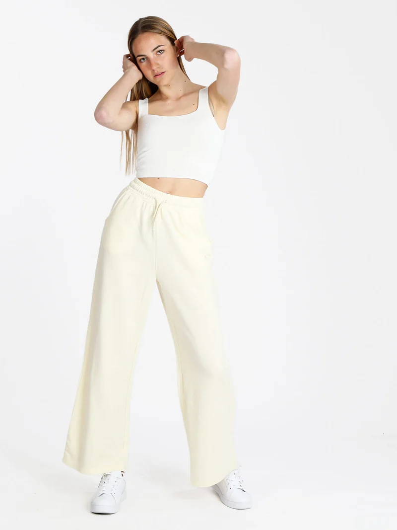 Pantaloni sportivi donna con coulisse - beige