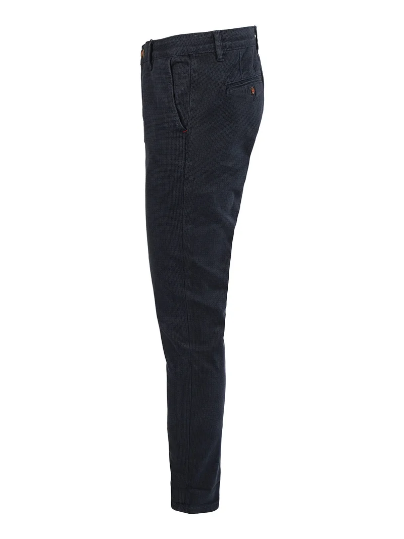 Pantaloni uomo slim fit in cotone - blu scuro